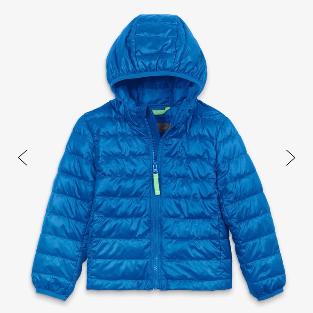 Primary Blue Kids Puffer Jacket